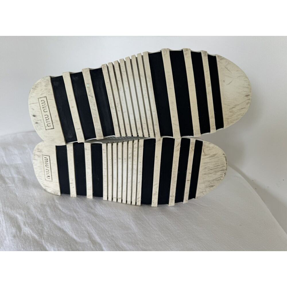 MIU MIU Glitter Platform Sneakers EU 36.5/US 6.5 - Picture 10 of 12